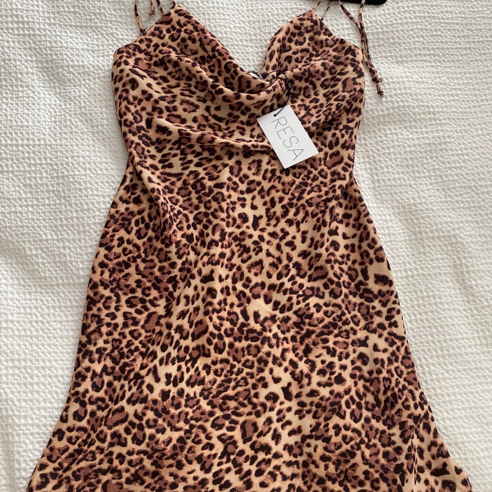NWT Resa Cheetah Print Mini Dress